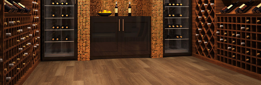 Wine Room With Knockout Franklin Floor