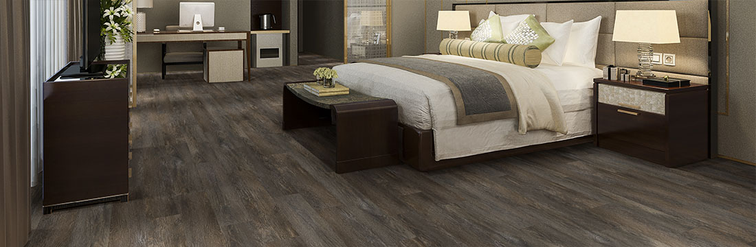Bedroom With Knockout Loudon Floor
