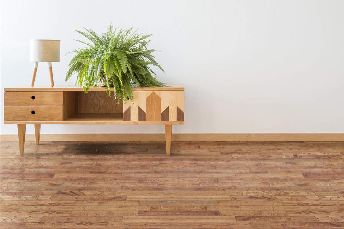 Living Room With Eastern Hardwood Floor