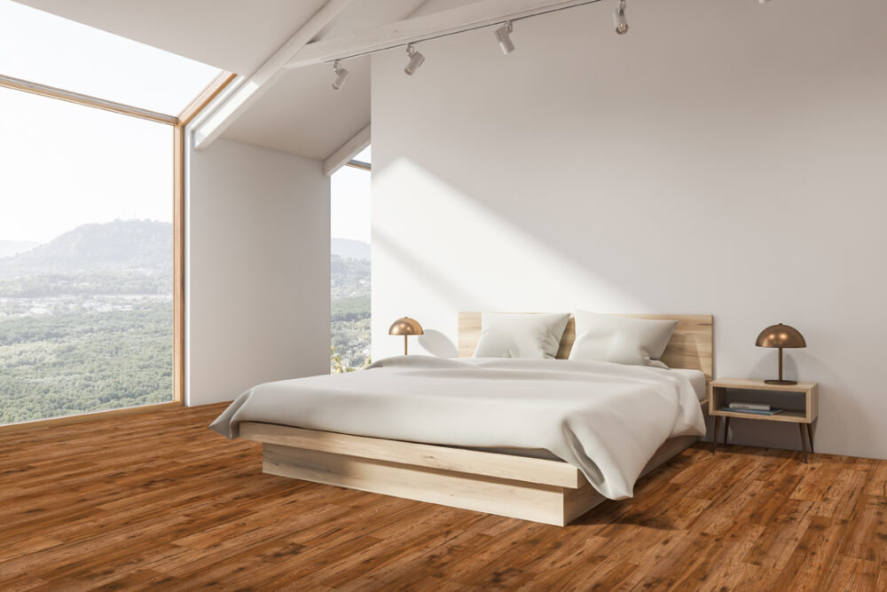 Eastern Laminate Vista Plus Room Scene With Sierra Floor Sample On It